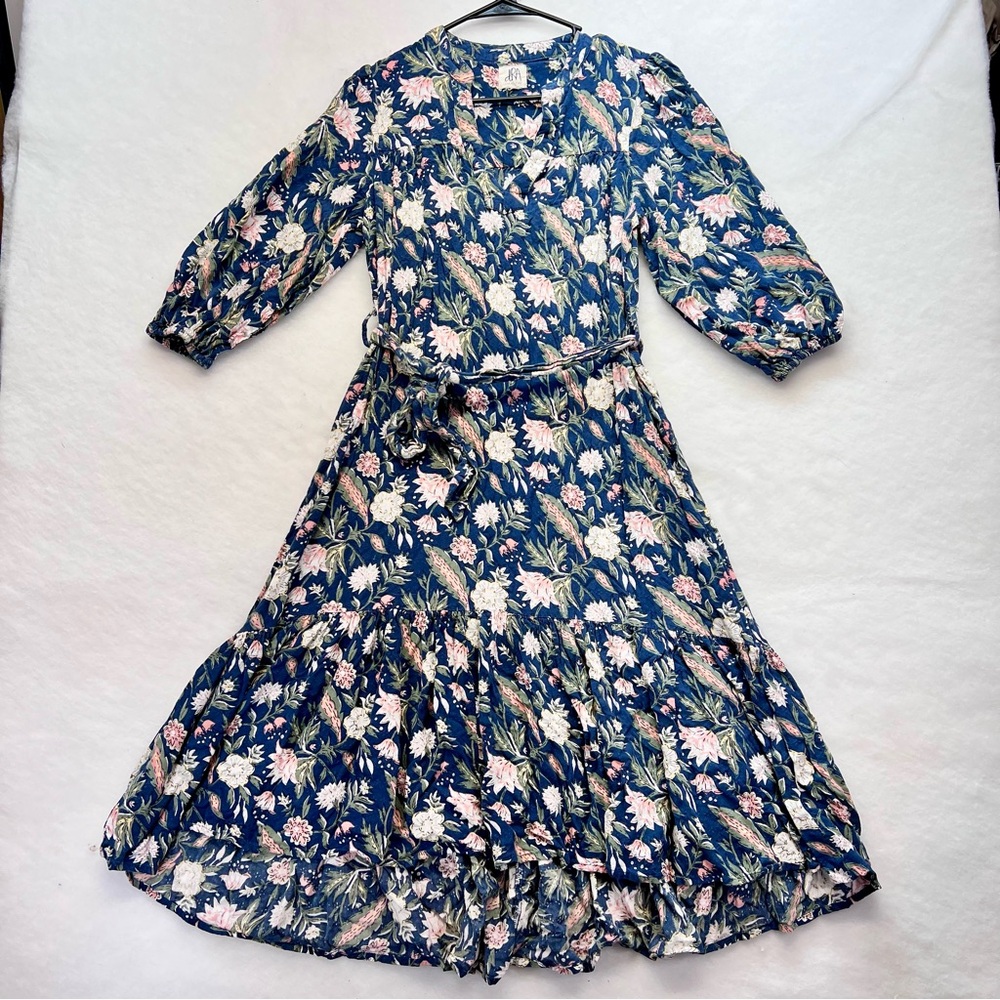 Dra Floral Blue Maxi Dress, size small - Picture 2 of 13